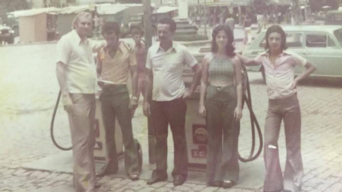 Família Damiani no primeiro posto, em Colatina